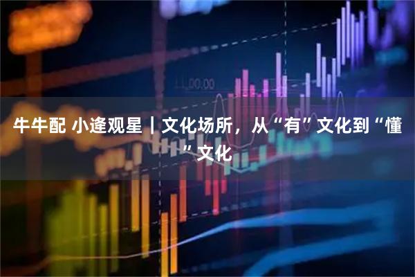 牛牛配 小逄观星｜文化场所，从“有”文化到“懂”文化